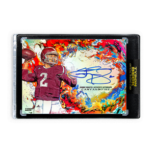 JOHNNY MANZIEL X TYSON BECK - CANVAS ON FIRE - RAINBOW FOIL - AUTOGRAPH - LIMITED TO 20