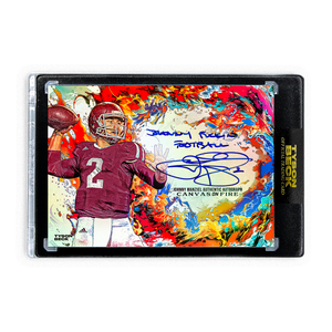 JOHNNY MANZIEL X TYSON BECK - CANVAS ON FIRE - RAINBOW FOIL - AUTOGRAPH + INSCRIPTION - LIMITED TO 5