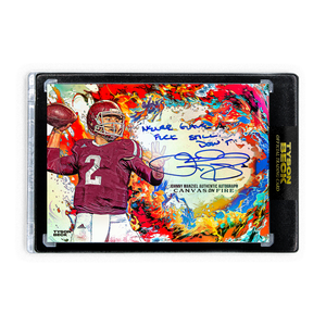 JOHNNY MANZIEL X TYSON BECK - CANVAS ON FIRE - RAINBOW FOIL - AUTOGRAPH + INSCRIPTION ALT - LIMITED TO 5