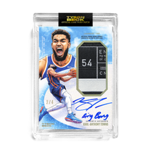 Load image into Gallery viewer, KARL-ANTHONY TOWNS X TYSON BECK - GAME WORN PATCH AUTO - LAUNDRY TAG - LIMITED TO 4 - *CC ONLY*
