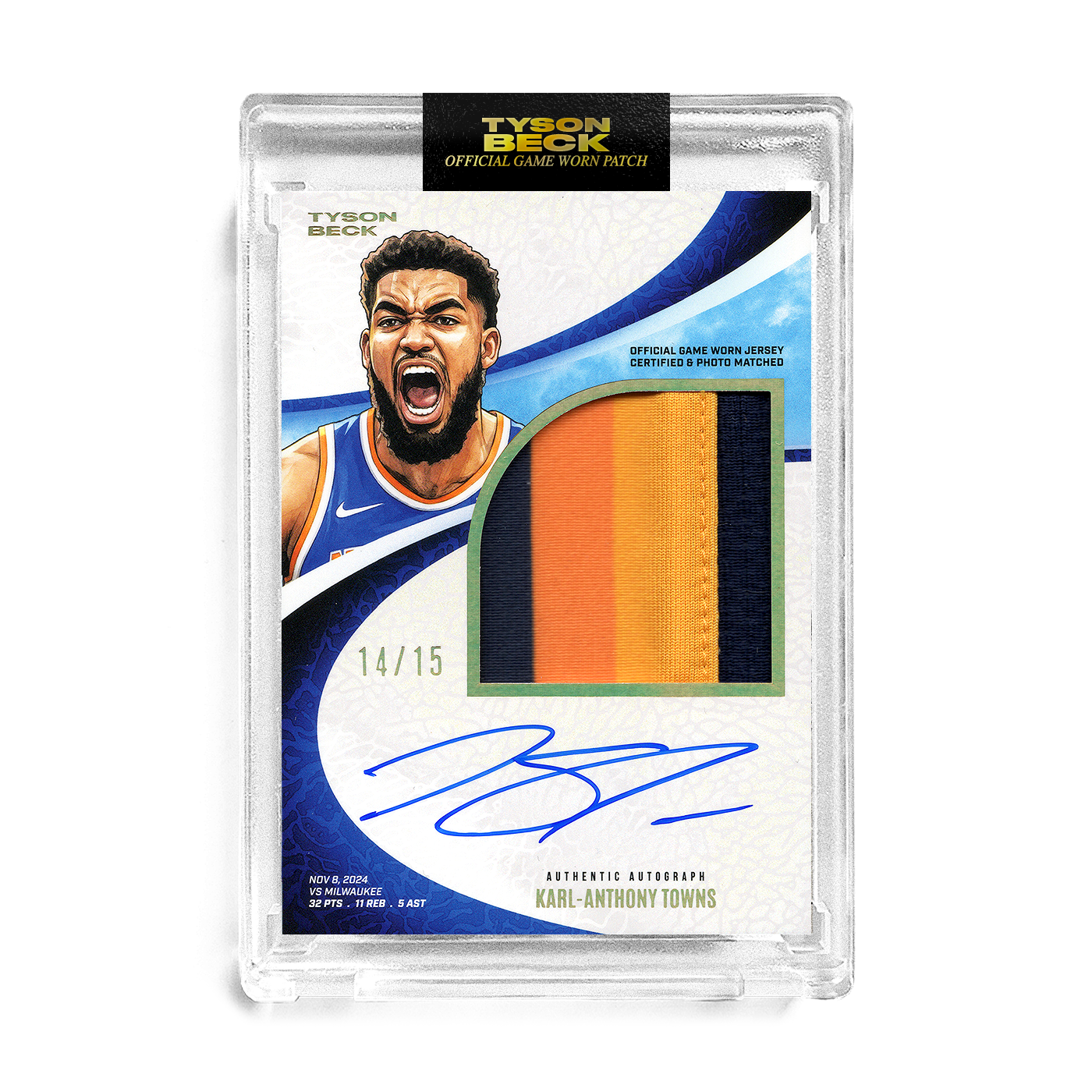 Beck Patch KARL-ANTHONY TOWNS X TYSON BECK - GAME WORN PATCH AUTO - *RANDOMIZED C ...