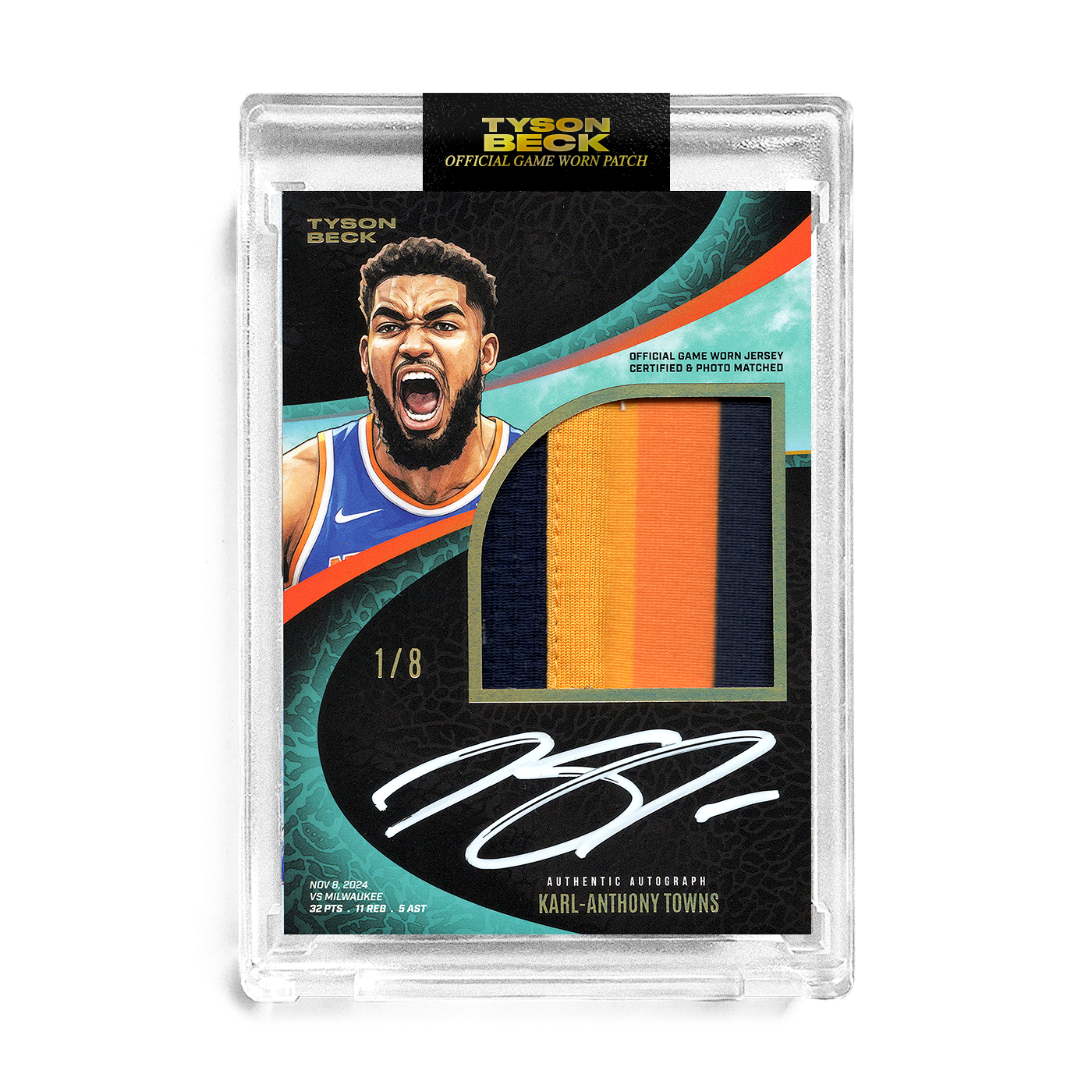 Beck Patch KARL-ANTHONY TOWNS X TYSON BECK - GAME WORN PATCH AUTO - *RANDOMIZED C ...