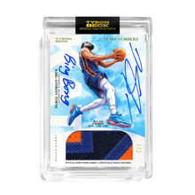 Load image into Gallery viewer, KARL-ANTHONY TOWNS X TYSON BECK - GAME WORN PATCH AUTO - TEAM NUMBERS *RANDOMIZED TIER*
