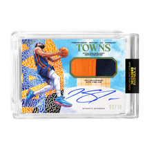 Load image into Gallery viewer, KARL-ANTHONY TOWNS X TYSON BECK - GAME WORN PATCH AUTO - TRIM PATCHES - *RANDOMIZED CARD*
