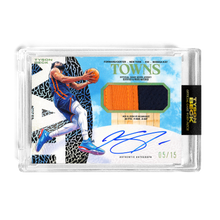 Load image into Gallery viewer, KARL-ANTHONY TOWNS X TYSON BECK - GAME WORN PATCH AUTO - TRIM PATCHES - *RANDOMIZED CARD*
