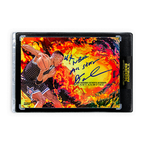 PENNY HARDAWAY X TYSON BECK - CANVAS ON FIRE - FIRE FOIL - AUTOGRAPH + INSCRIPTION - LIMITED TO 3