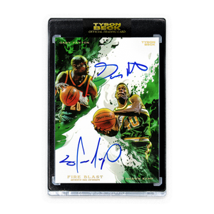 FIRE BLAST - SHAWN KEMP X GARY PAYTON - DUAL AUTOGRAPH - LIMITED TO 20