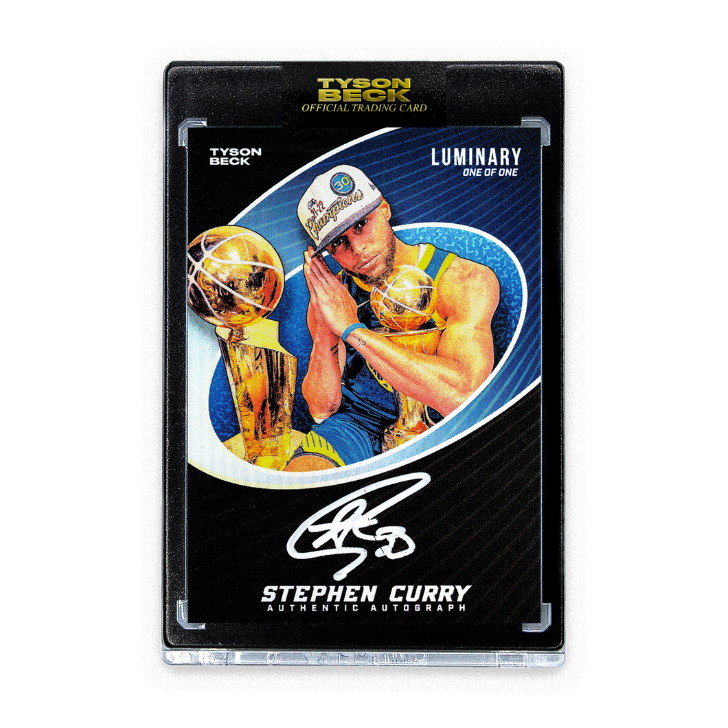 STEPHEN CURRY X TYSON BECK - LUMINARY - BLACK FOIL - AUTOGRAPH - ONE OF ONE - 48 HOUR AUCTION