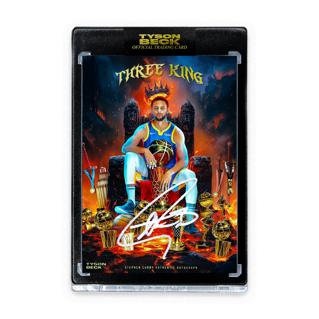 STEPHEN CURRY - TYSON BECK - THREE KING - AUTOGRAPH - LIMITED TO 30