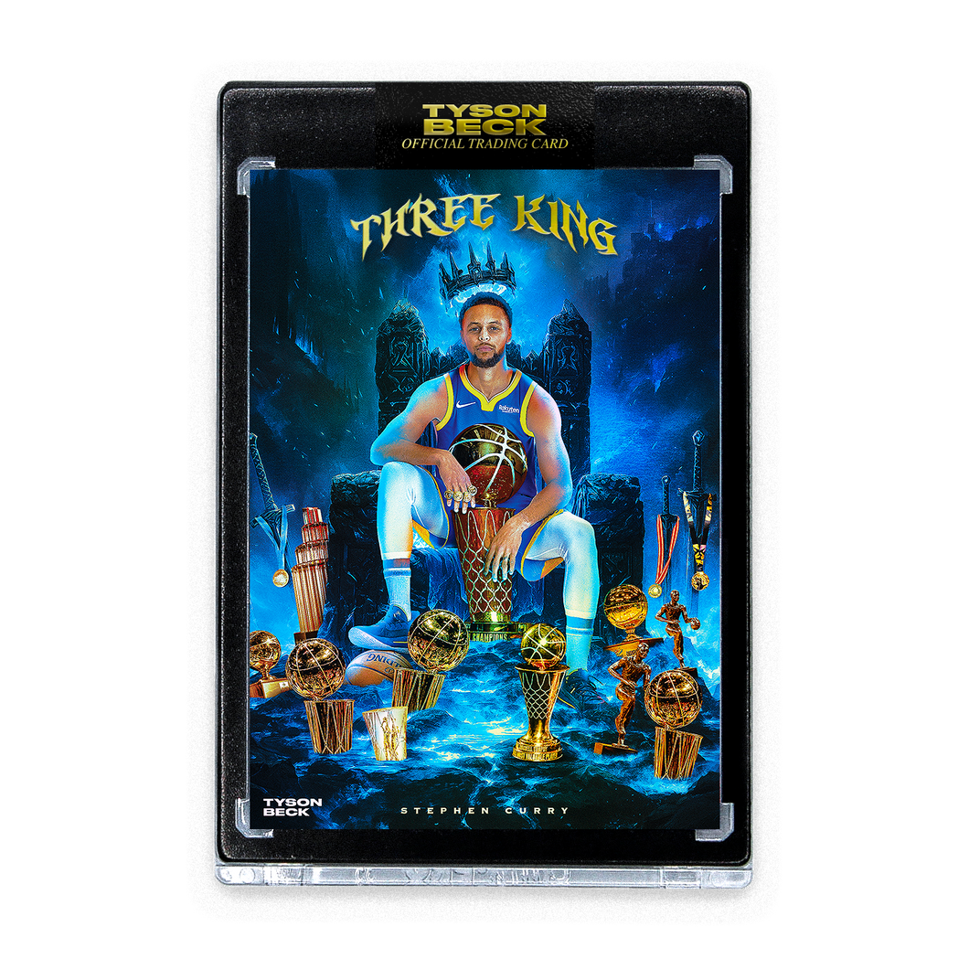 STEPHEN CURRY - TYSON BECK - THREE KING - BLUE FOIL - LIMITED TO 20