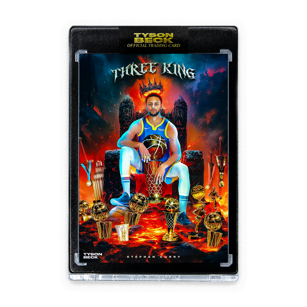 STEPHEN CURRY - TYSON BECK - THREE KING - RAINBOW FOIL - LIMITED TO 30