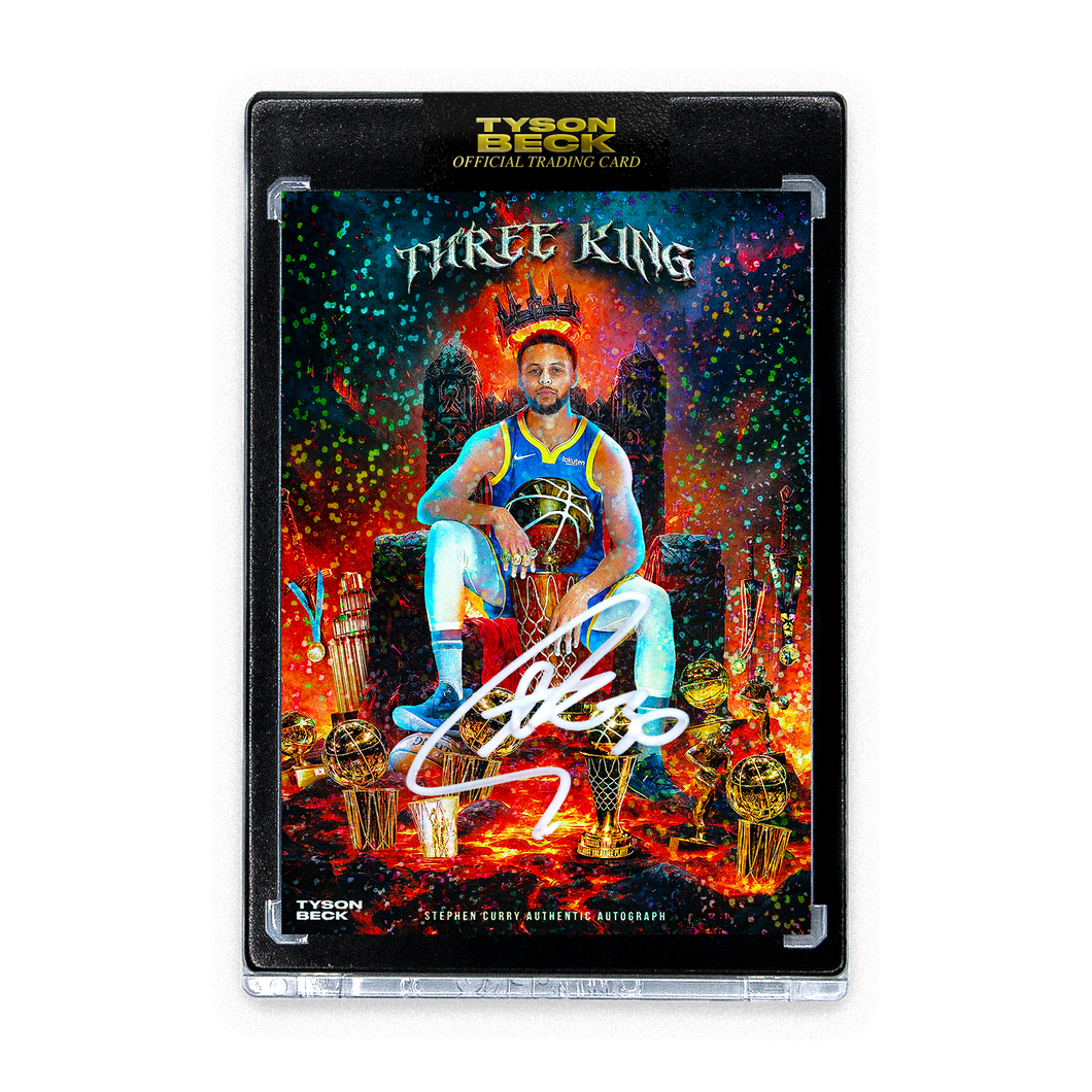 STEPHEN CURRY - TYSON BECK - THREE KING - SPARKLE FOIL - AUTOGRAPH - LIMITED TO 10