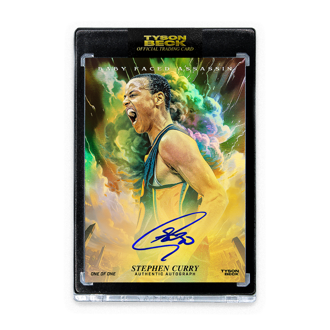 STEPHEN CURRY - TYSON BECK - BABY FACED ASSASSIN - GOLD FOIL - AUTOGRAPH - ONE OF ONE
