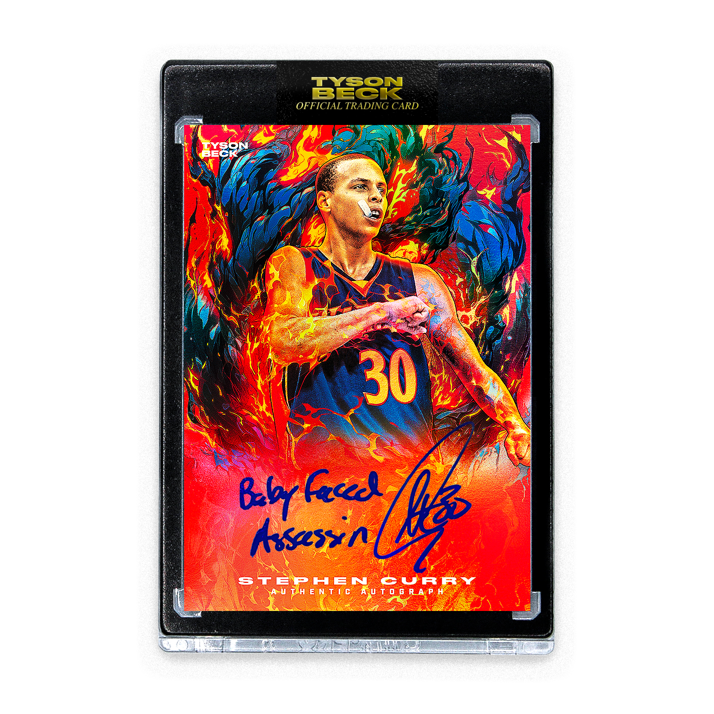 STEPHEN CURRY - TYSON BECK - GREATNESS - RED FOIL - AUTOGRAPH + INSCRIPTION  - LIMITED TO 3