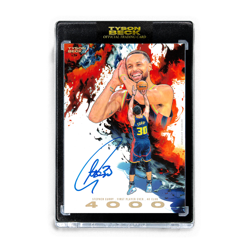 STEPHEN CURRY X TYSON BECK - 4K CLUB - AUTOGRAPH - LIMITED TO 30