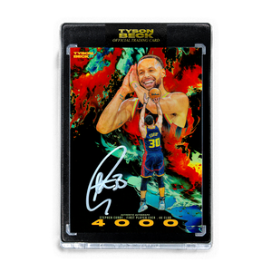 STEPHEN CURRY X TYSON BECK - 4K CLUB - BLACK FOIL - AUTOGRAPH - LIMITED TO 10