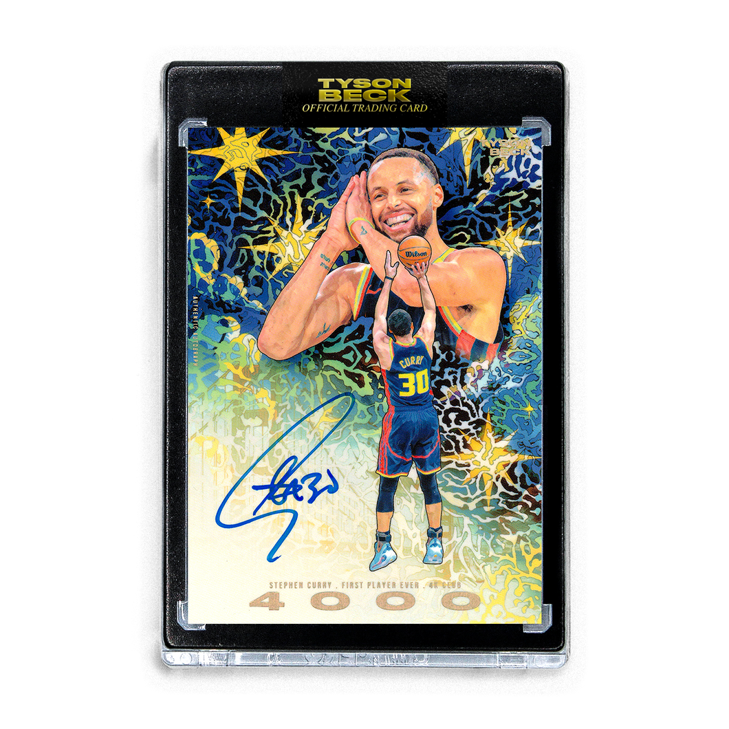 STEPHEN CURRY X TYSON BECK - 4K CLUB - NIGHT NIGHT VARIATION - AUTOGRAPH - LIMITED TO 25
