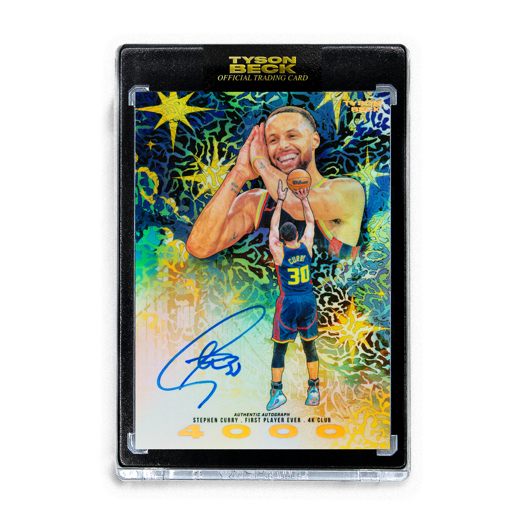 STEPHEN CURRY X TYSON BECK - 4K CLUB - NIGHT NIGHT VARIATION RF - AUTOGRAPH - LIMITED TO 15