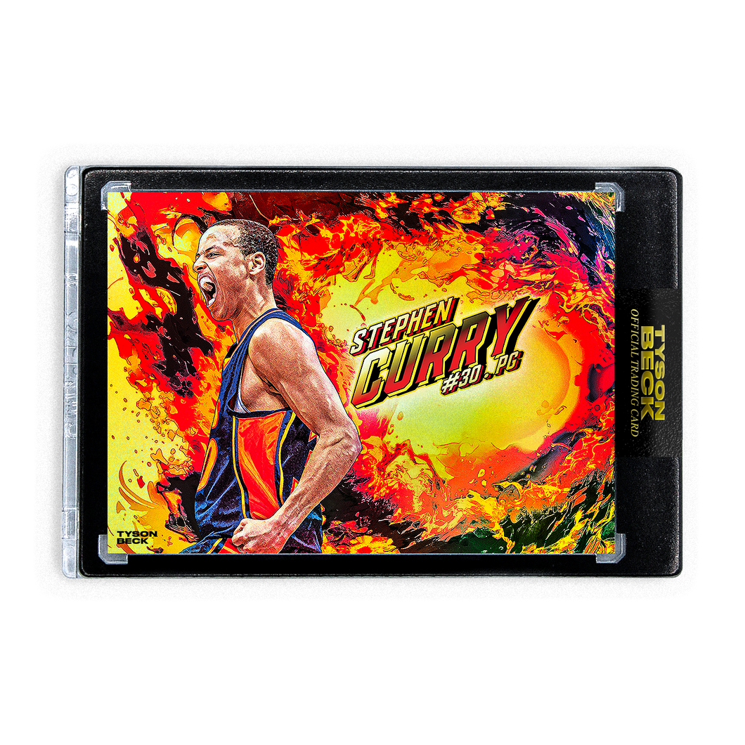 STEPHEN CURRY X TYSON BECK - ON FIRE - FIRE FOIL -  LIMITED TO 10