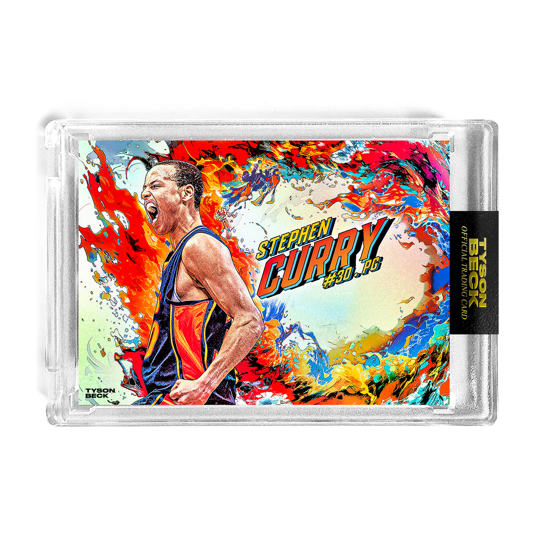 STEPHEN CURRY X TYSON BECK - ON FIRE - RAINBOW FOIL -  LIMITED TO 25