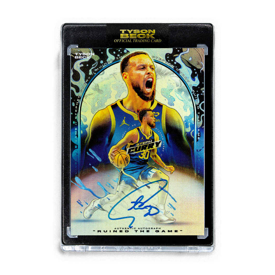 STEPHEN CURRY X TYSON BECK - RUINED THE GAME - AP VARIATION - AUTOGRAPH - LIMITED TO 20