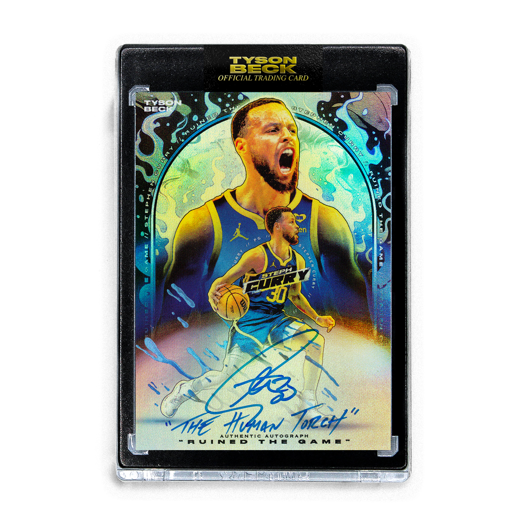 STEPHEN CURRY X TYSON BECK - RUINED THE GAME - AP VARIATION - AUTOGRAPH + ARTIST INSCRIPTION - LIMITED TO 10