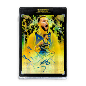 STEPHEN CURRY X TYSON BECK - RUINED THE GAME - GOLD WAVE - AUTOGRAPH - ONE OF ONE