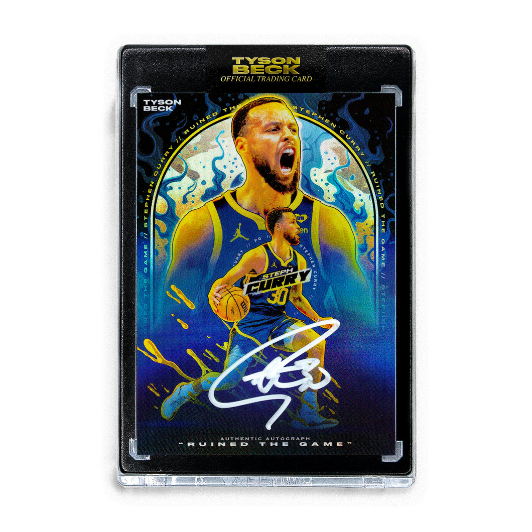 STEPHEN CURRY X TYSON BECK - RUINED THE GAME - NIGHT FOIL - AUTOGRAPH - LIMITED TO 15