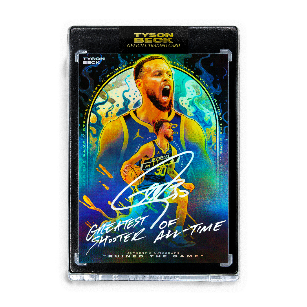 STEPHEN CURRY X TYSON BECK - RUINED THE GAME - NIGHT FOIL- AUTOGRAPH + ARTIST INSCRIPTION - LIMITED TO 3