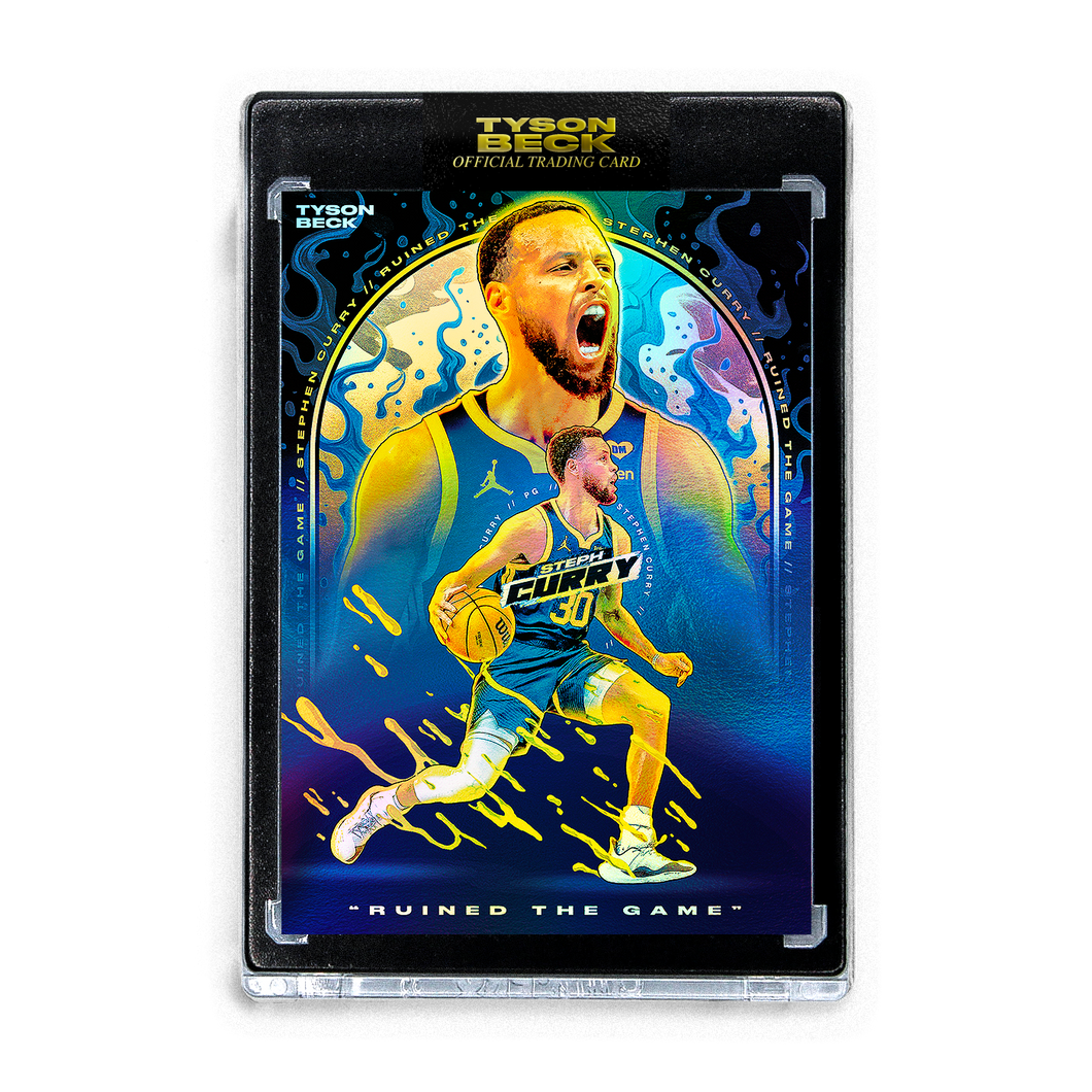 STEPHEN CURRY X TYSON BECK - RUINED THE GAME - NIGHT FOIL- LIMITED TO 15