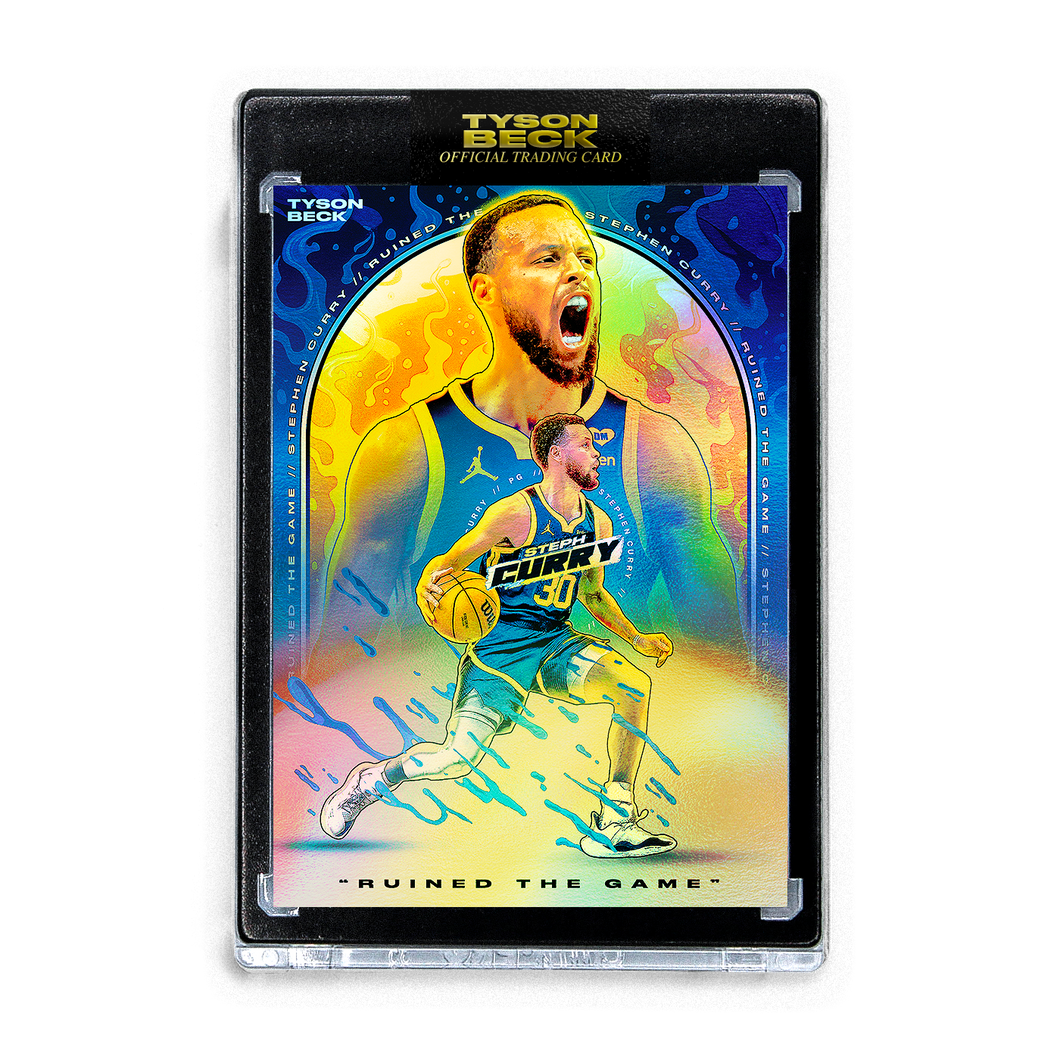 STEPHEN CURRY X TYSON BECK - RUINED THE GAME - RAINBOW FOIL - LIMITED TO 30