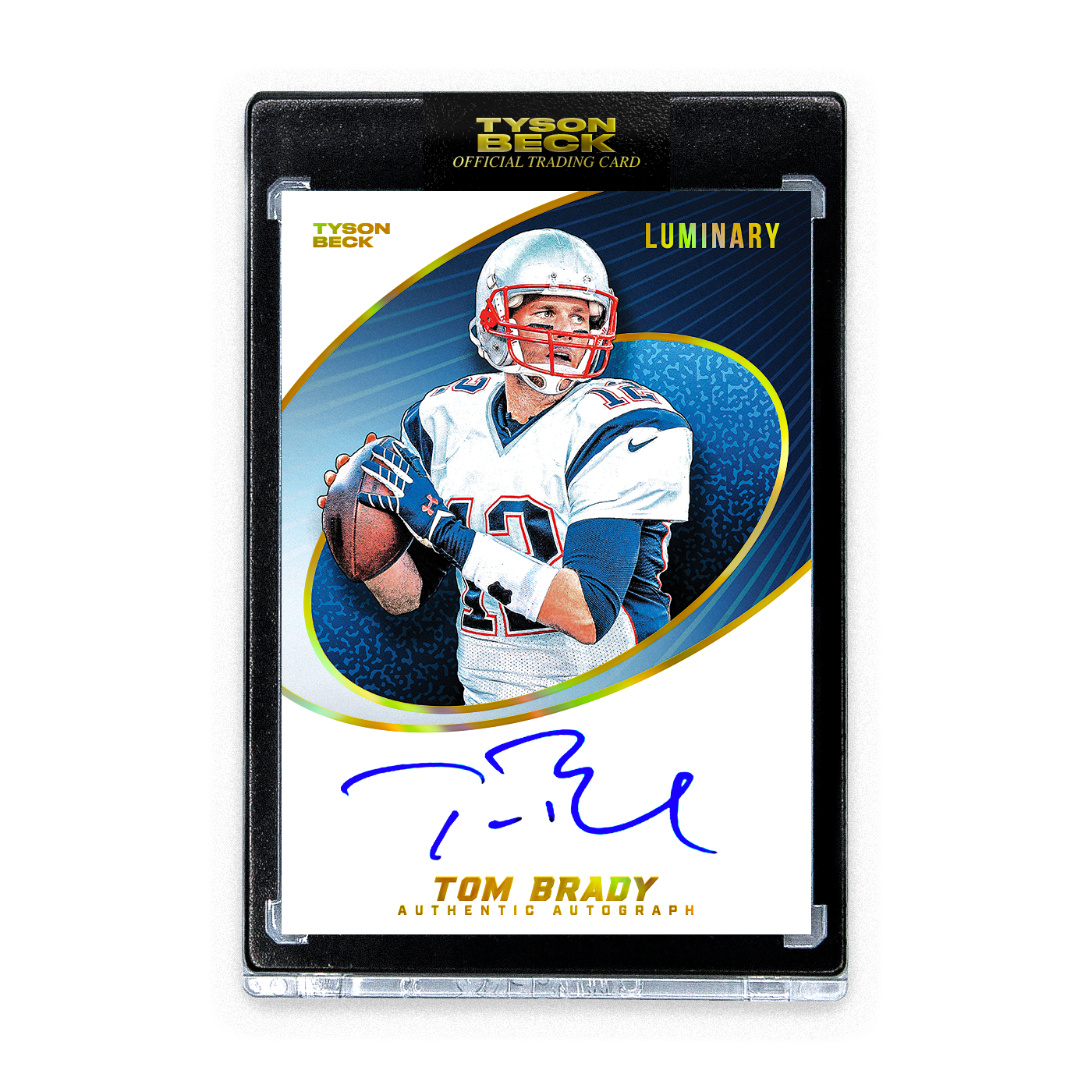 TOM BRADY - TYSON BECK - LUMINARY - AUTOGRAPH PACKAGE