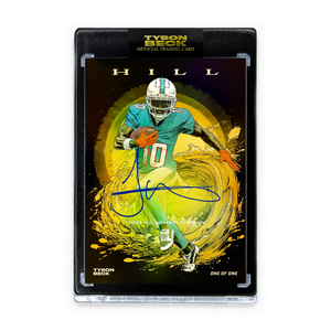 TYREEK HILL X TYSON BECK - "WAVE" - GOLD FOIL - AUTOGRAPH - ONE OF ONE