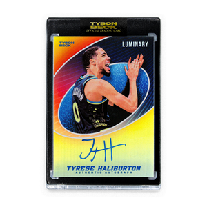 TYRESE HALIBURTON X TYSON BECK - LUMINARY - RAINBOW FOIL - AUTOGRAPH - LIMITED TO 20