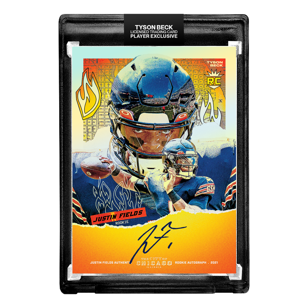 JUSTIN FIELDS X TYSON BECK - ARTIST PROOF VARIATION - RAINBOW FOIL AUTOGRAPH - LIMITED TO 25