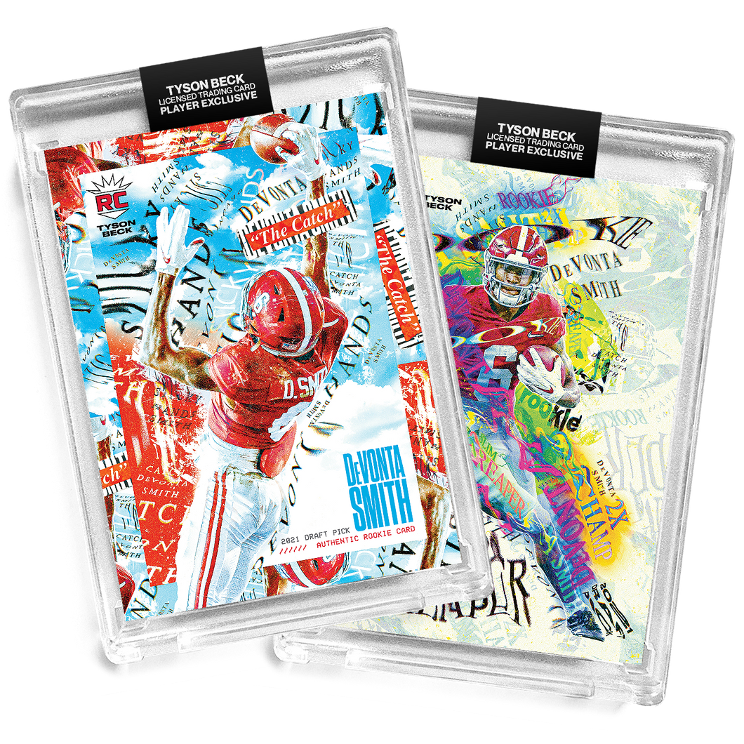 💀 🏈 2 PACK BUNDLE - DEVONTA SMITH X TYSON BECK - RC - SLIM REAPER + THE CATCH - LIMITED TO 500