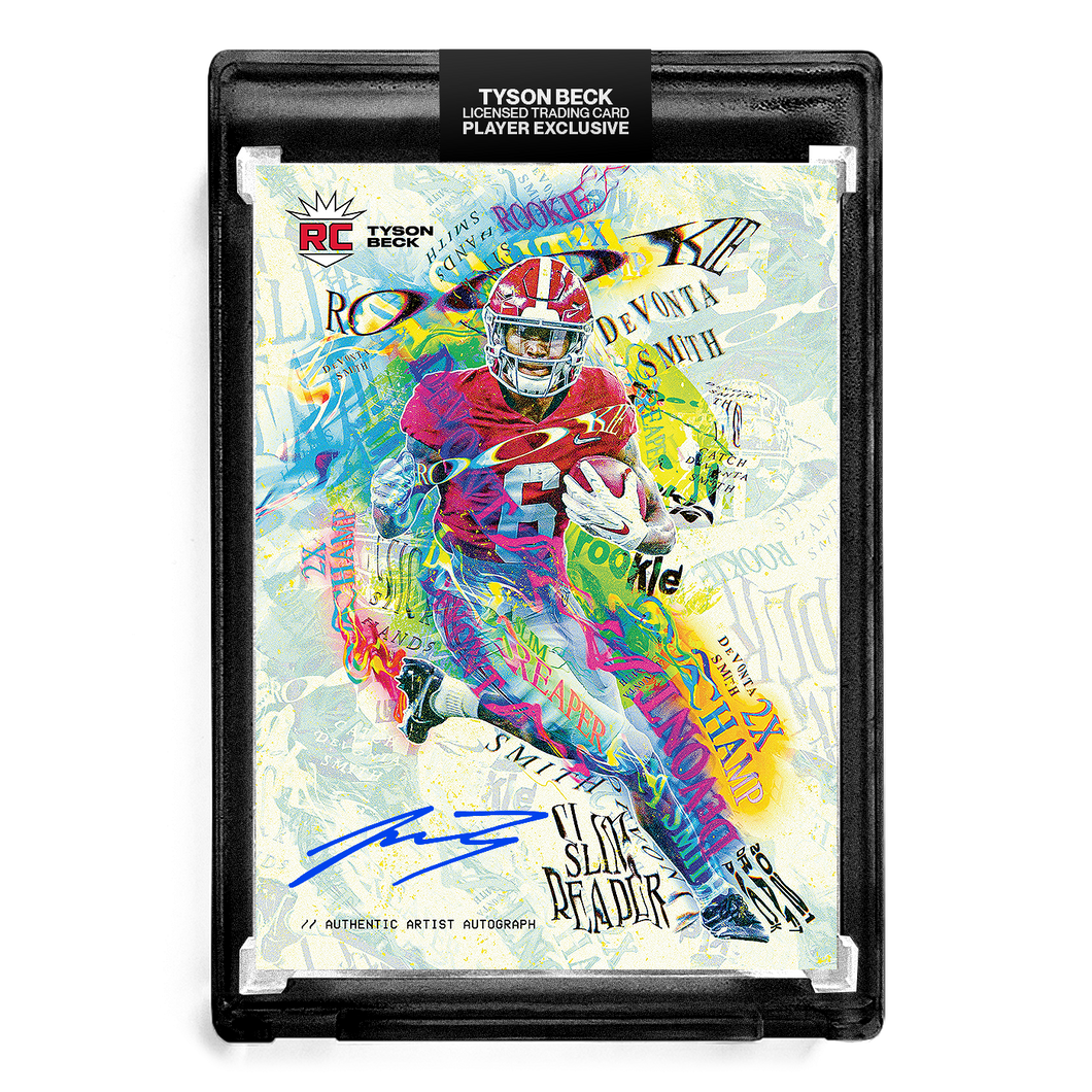 💀 DEVONTA SMITH X TYSON BECK - RC SLIM REAPER - ARTIST AUTOGRAPH - LIMITED TO 10