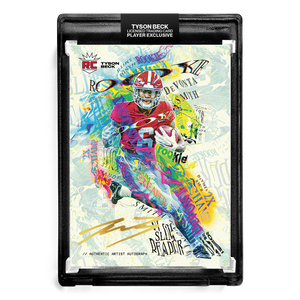 💀 DEVONTA SMITH X TYSON BECK - RC SLIM REAPER - GOLD ARTIST AUTOGRAPH - ONE OF ONE