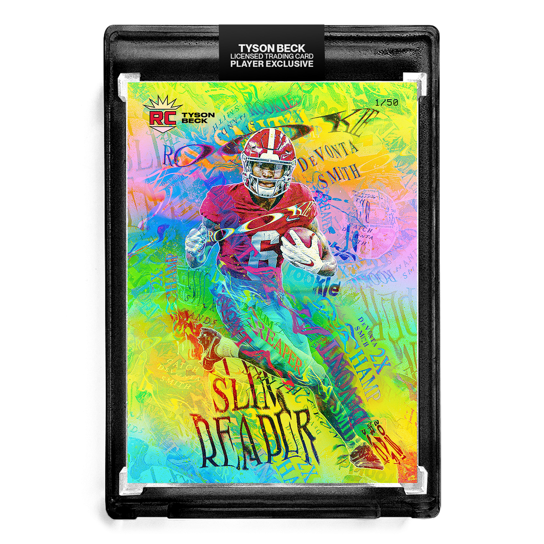 🌈 💀 DEVONTA SMITH X TYSON BECK - RC - SLIM REAPER - RAINBOW FOIL - LIMITED TO 50