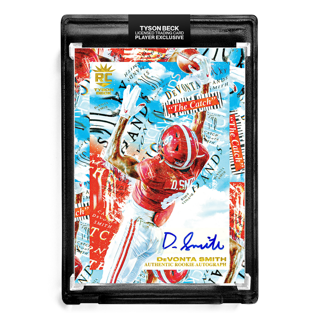 🏈 DEVONTA SMITH X TYSON BECK - THE CATCH - RC AUTOGRAPH - LIMITED TO 49