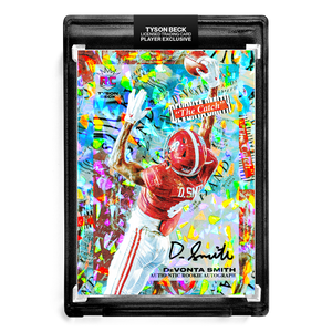 ❄️ 🏈 DEVONTA SMITH X TYSON BECK - THE CATCH - CRACKED ICE REFRACTOR - RC AUTOGRAPH - LIMITED TO 30