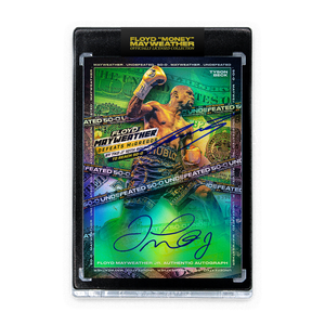 FLOYD MAYWEATHER JR. X TYSON BECK - "50-0" - AP VARIATION - DUAL AUTOGRAPH - LIMITED TO 5