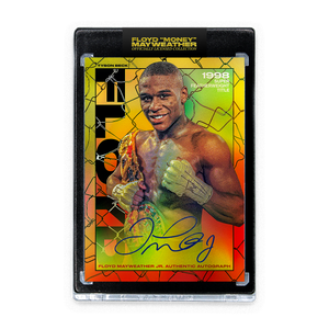FLOYD MAYWEATHER JR. X TYSON BECK - "98 SUPER FEATHERWEIGHT TITLE" - AP VARIATION - AUTOGRAPH - LIMITED TO 20