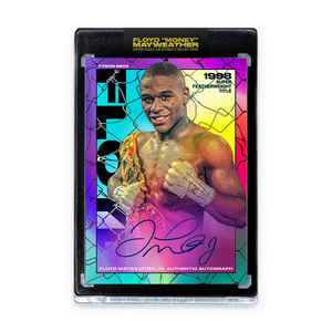 FLOYD MAYWEATHER JR. X TYSON BECK - "98 SUPER FEATHERWEIGHT TITLE" - COLORATION - AUTOGRAPH - LIMITED TO 15