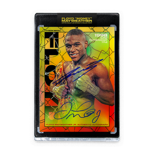 FLOYD MAYWEATHER JR. X TYSON BECK - "98 SUPER FEATHERWEIGHT TITLE" - AP VARIATION - DUAL AUTOGRAPH - LIMITED TO 5