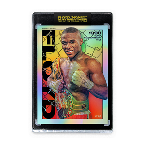 FLOYD MAYWEATHER JR. X TYSON BECK - "98 SUPER FEATHERWEIGHT TITLE" - RAINBOW FOIL - LIMITED TO 50