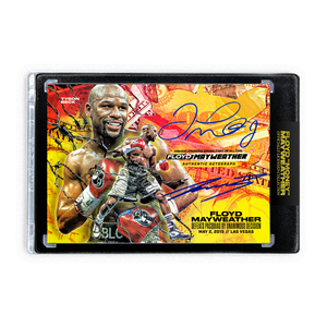 FLOYD MAYWEATHER JR. X TYSON BECK - "BATTLE FOR GREATNESS" - AP VARIATION - DUAL AUTOGRAPH - LIMITED TO 5