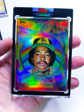 Load image into Gallery viewer, 🌈 RAINBOW FOIL - Tony Gwynn by Tyson Beck - RAINBOW GREEN - LIMITED TO 1 🌈
