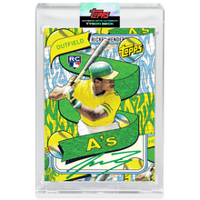 Load image into Gallery viewer, Rickey Henderson by Tyson Beck - GREEN AUTOGRAPH - LIMITED TO 24
