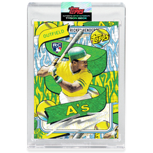 Load image into Gallery viewer, Rickey Henderson by Tyson Beck - SILVER CHROME AUTOGRAPH - LIMITED TO 35
